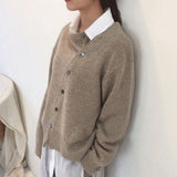 Ricarda – Strickjacke mit Schrägleiste
