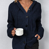 Elke – Strickjacke mit Kapuze