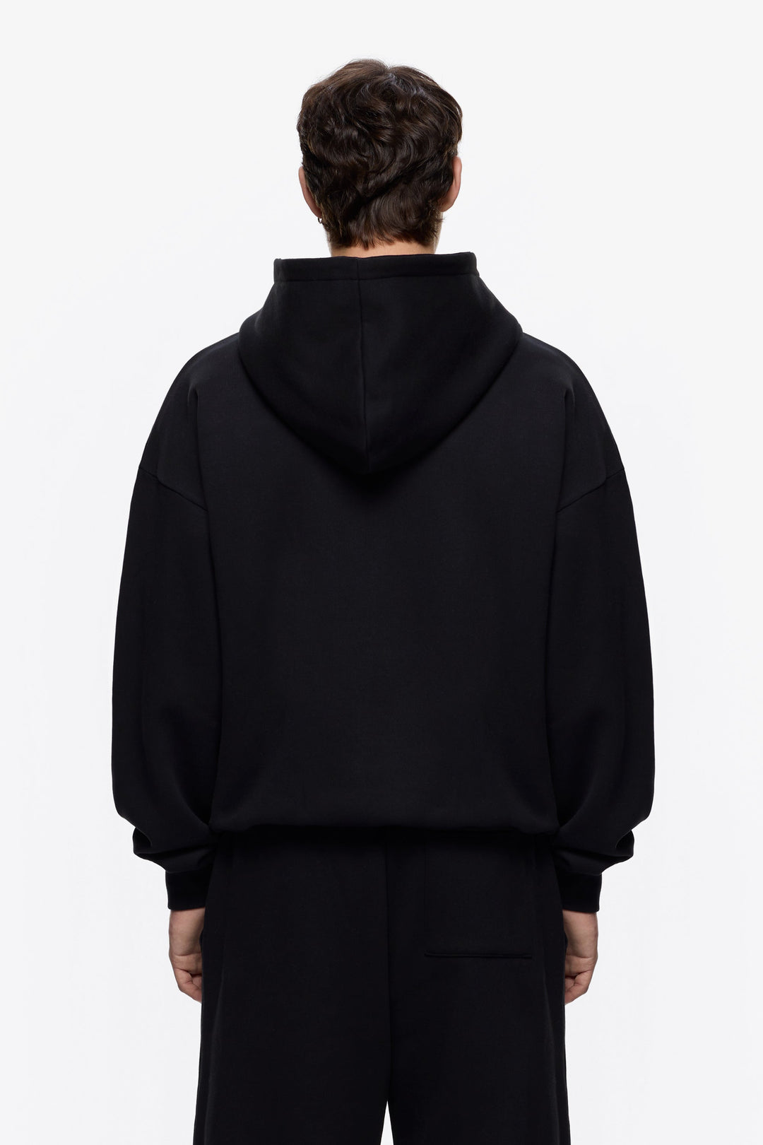 Premium Minimalistischer Hoodie in Schwarz