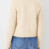 Bernadette – Strickjacke in Petrol