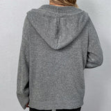 Elke – Strickjacke mit Kapuze