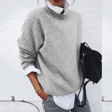 Adelheid – Pullover in Taubenblau