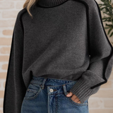 Donna – Rollkragenpullover mit Paspeln