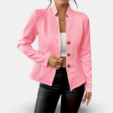 Hermine – Strickblazer mit Stehkragen