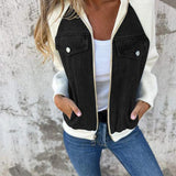 Tessa - Jacke im Material-Mix