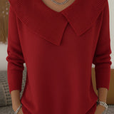 Gerda – Pullover mit Umlegekragen