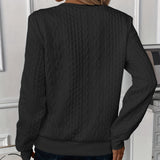 Hannelore – Sweatshirt mit Zopf-Prägung