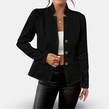 Hermine – Strickblazer mit Stehkragen