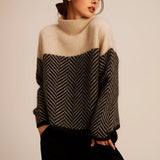 Susanne - Pullover mit Fischgrätmuster
