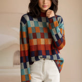 Andrea - Pullover mit Farbkaros