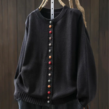 Imke – Strickjacke mit Zierknöpfen