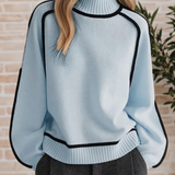 Donna – Rollkragenpullover mit Paspeln