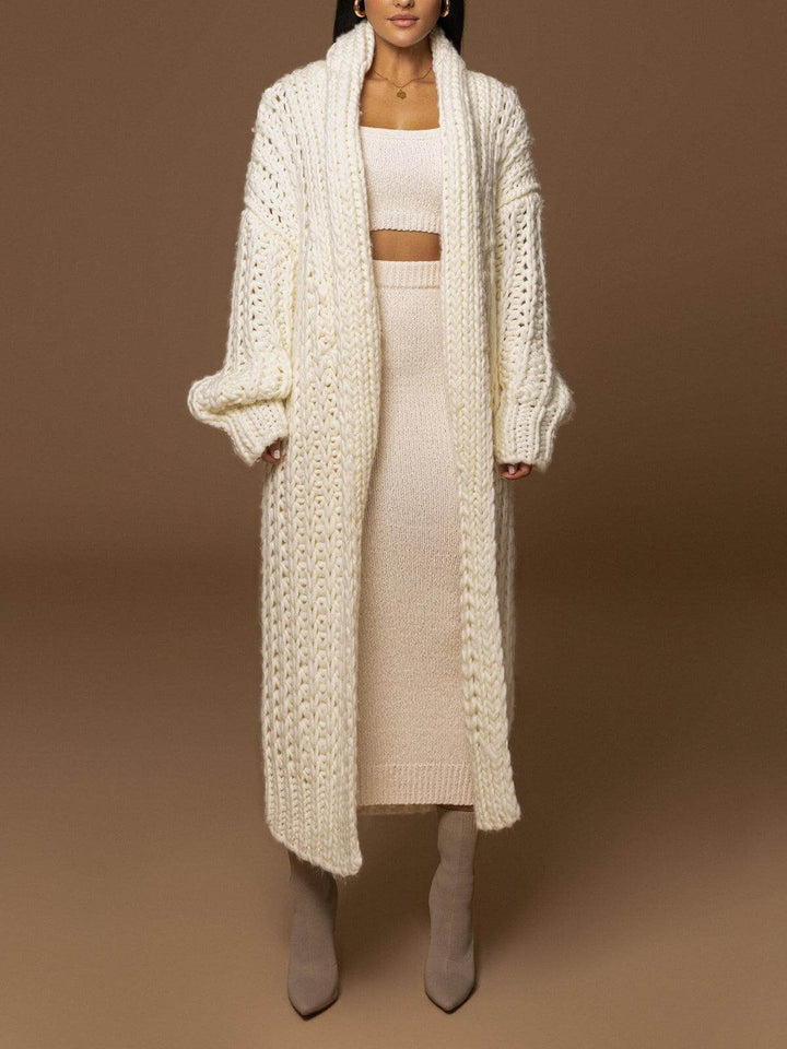 Strick-Cardigan-Set im Oversize-Look