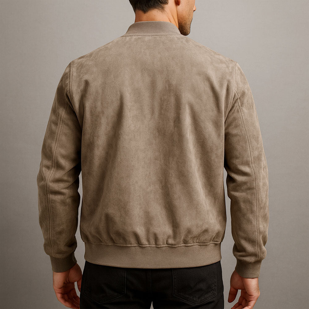 Premium Suede Bomberjacke