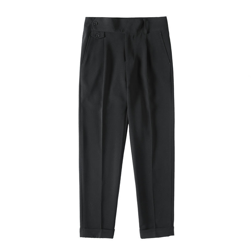 Sartoriale High-Waist Anzughose in Weiß
