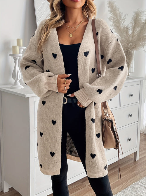 Mabel – Longcardigan mit Herzen