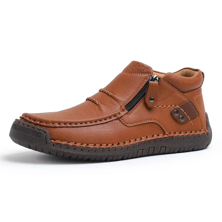 Robuster Casual-Slipper mit Seitenreißverschluss