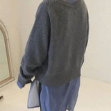 Ricarda – Strickjacke mit Schrägleiste