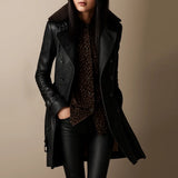 Sigrid - Mantel in Leder-Optik