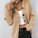Elke – Strickjacke mit Kapuze