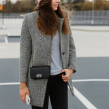 Caterinella - Mantel in Tweed-Optik