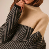 Susanne - Pullover mit Fischgrätmuster