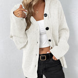 Elke – Strickjacke mit Kapuze