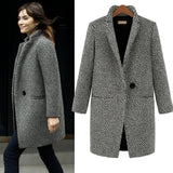Caterinella - Mantel in Tweed-Optik