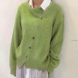 Ricarda – Strickjacke mit Schrägleiste