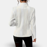 Hermine – Strickblazer mit Stehkragen