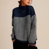 Susanne - Pullover mit Fischgrätmuster