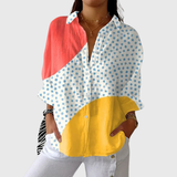 Adelgunde – Hemdbluse im Colourblock