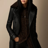 Sigrid - Mantel in Leder-Optik