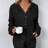 Elke – Strickjacke mit Kapuze