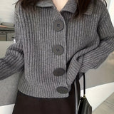 Ulla – Grobstrickjacke in Orange