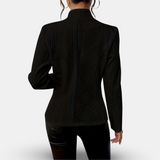 Hermine – Strickblazer mit Stehkragen