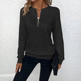 Beate - Pullover mit Zipper-Kragen