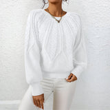 Erika - Strickpullover mit Zopfmuster