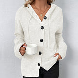 Elke – Strickjacke mit Kapuze