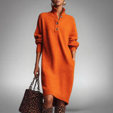 Marion - Strickkleid mit Knopfleiste