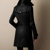 Sigrid - Mantel in Leder-Optik