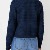Bernadette – Strickjacke in Petrol
