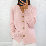 Lydia - Strickjacke mit Herzknöpfen
