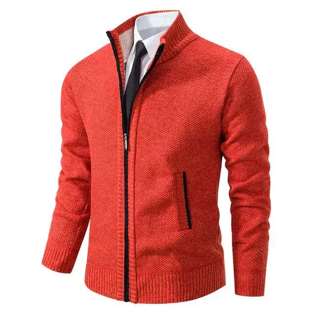 Premium Zip-Strickjacke