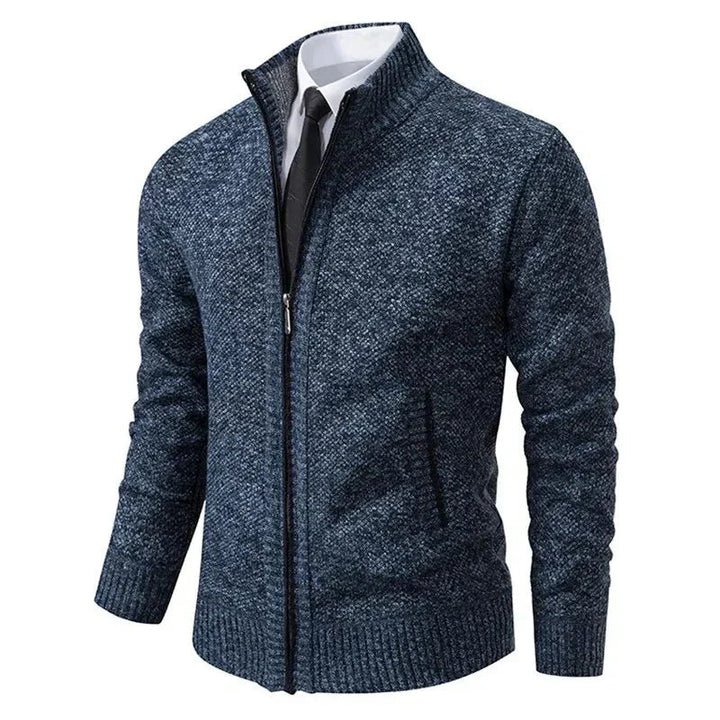 Premium Zip-Strickjacke