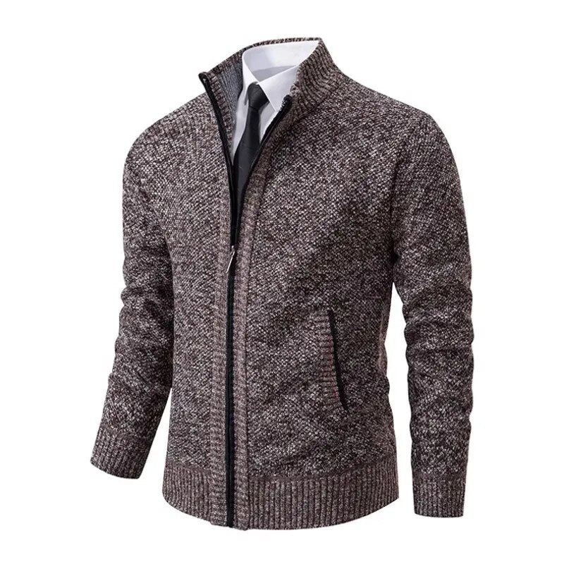 Premium Zip-Strickjacke