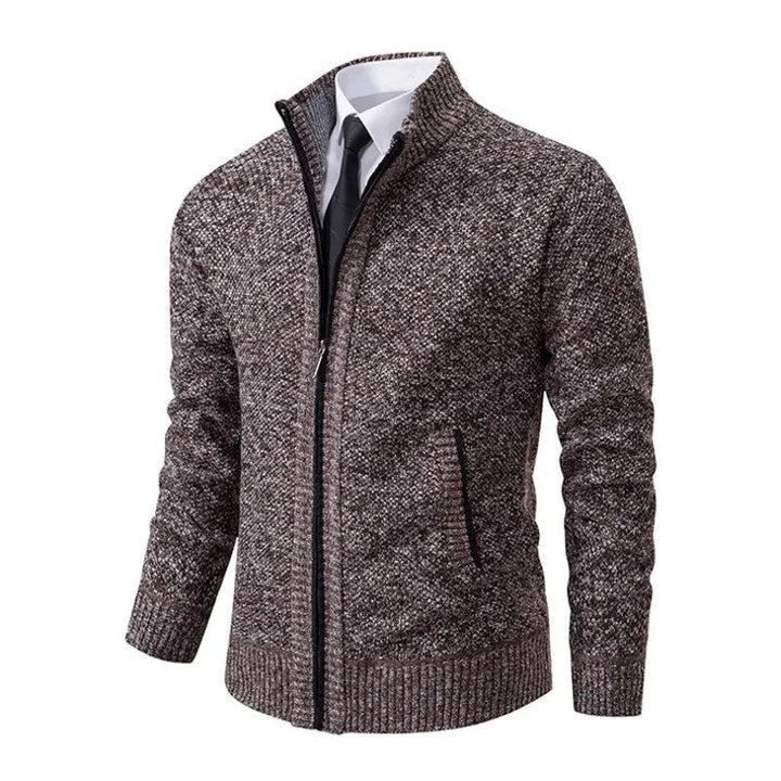 Premium Zip-Strickjacke