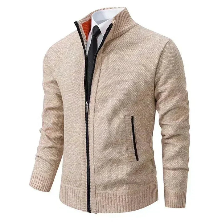 Premium Zip-Strickjacke