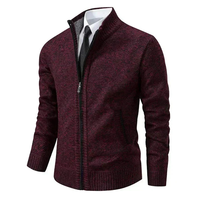 Premium Zip-Strickjacke