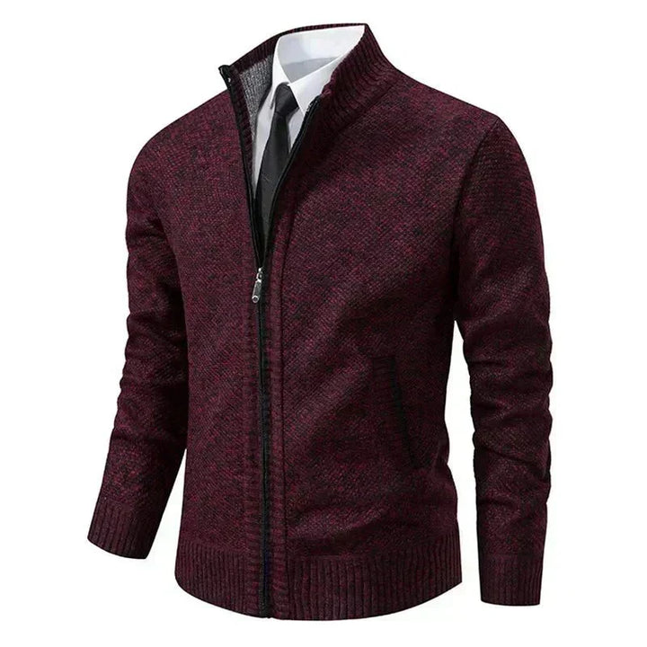 Premium Zip-Strickjacke